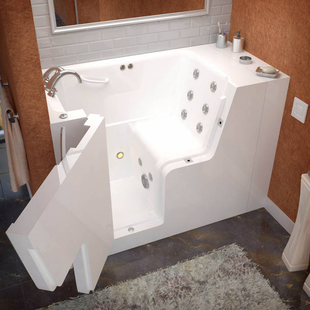 Therapeutic Tubs Mohave 53'' x 29'' Walk-in Whirlpool Fiberglass
